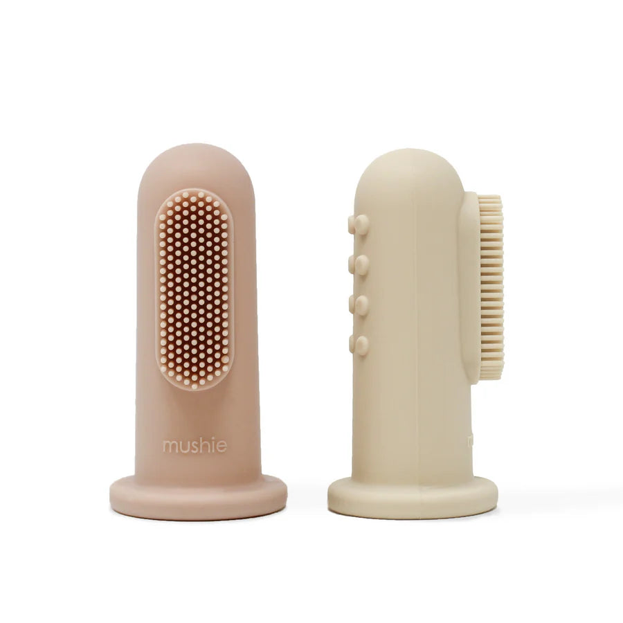 Lot de 2 brosses à dents à doigt