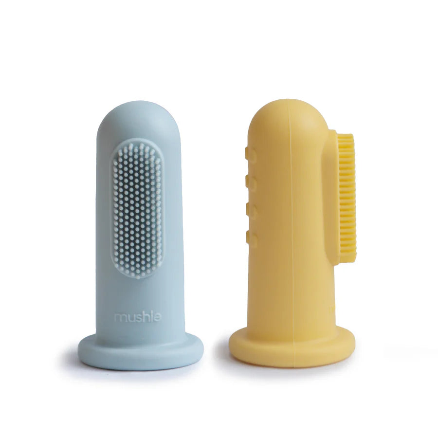 Lot de 2 brosses à dents à doigt