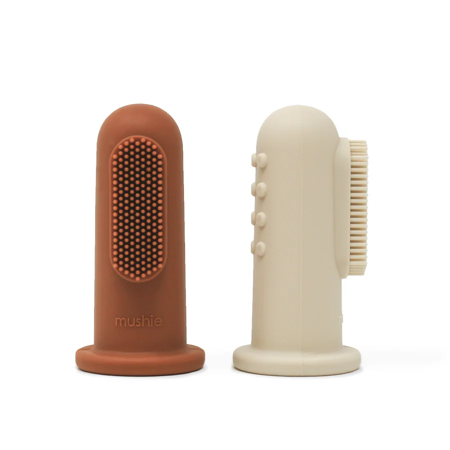Lot de 2 brosses à dents à doigt