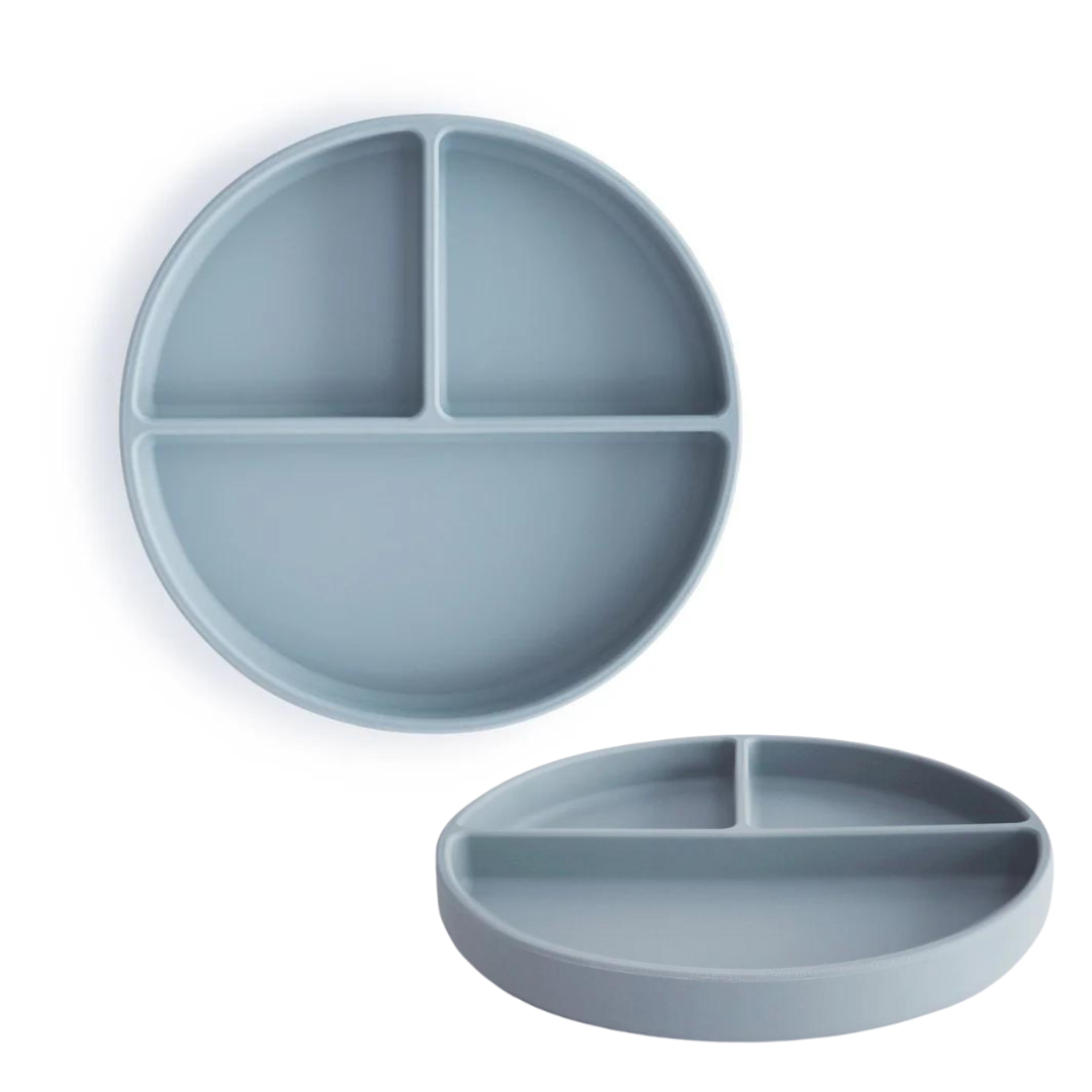 Assiette à compartiments avec ventouse