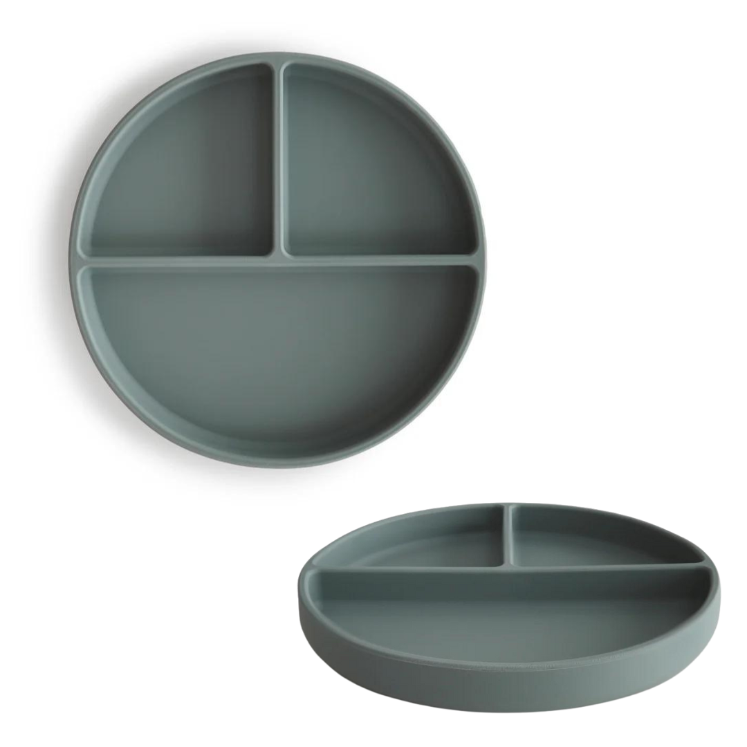 Assiette à compartiments avec ventouse