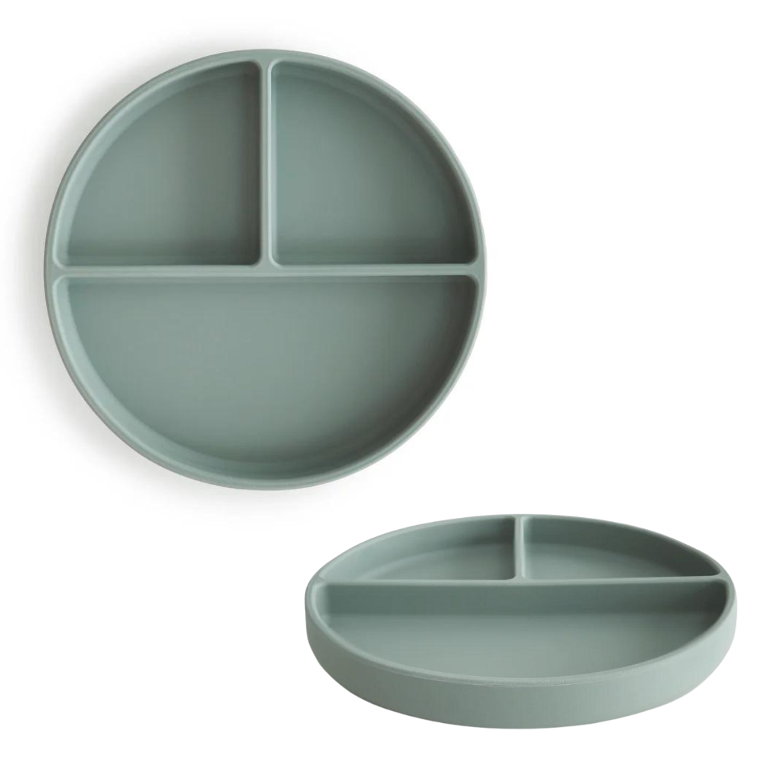 Assiette à compartiments avec ventouse