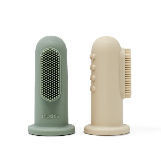 Lot de 2 brosses à dents à doigt